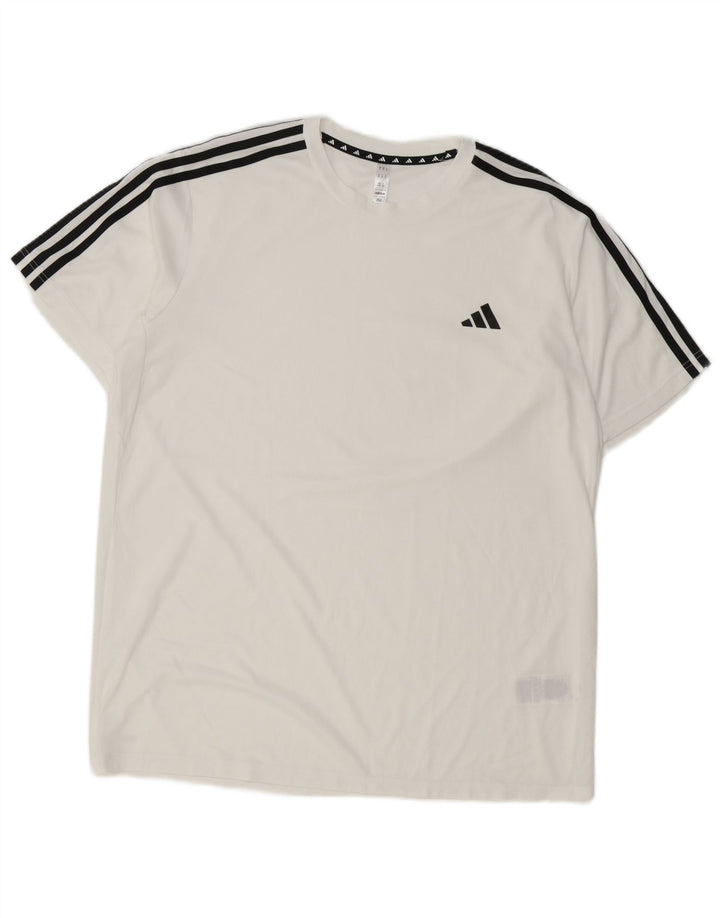 Adidas Męski T-shirt Aeroready Top XL Biały Poliester