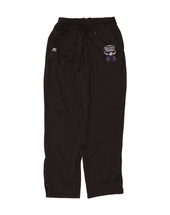 RUSSELL ATHLETIC Mens Dri-Power Tracksuit Trousers 2XL  Black Polyester Vintage Russell Athletic and Second-Hand Russell Athletic from Messina Hembry 