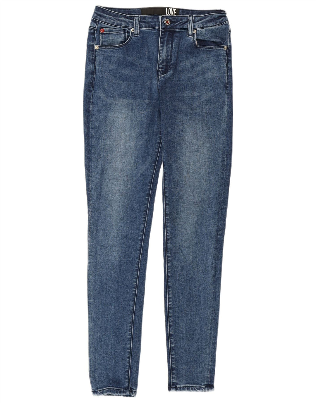 Damskie jeansy Skinny Moschino W27 L28 Niebieskie bawełniane