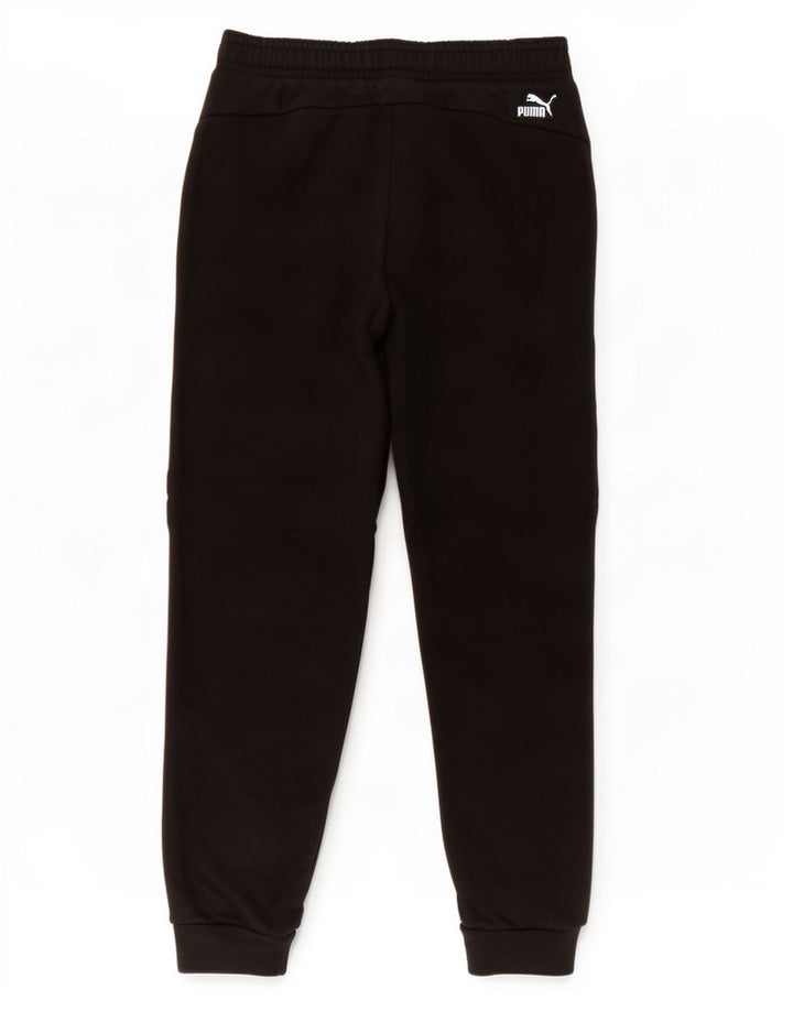 Męskie spodnie dresowe Puma Joggers, średnia czarna bawełna