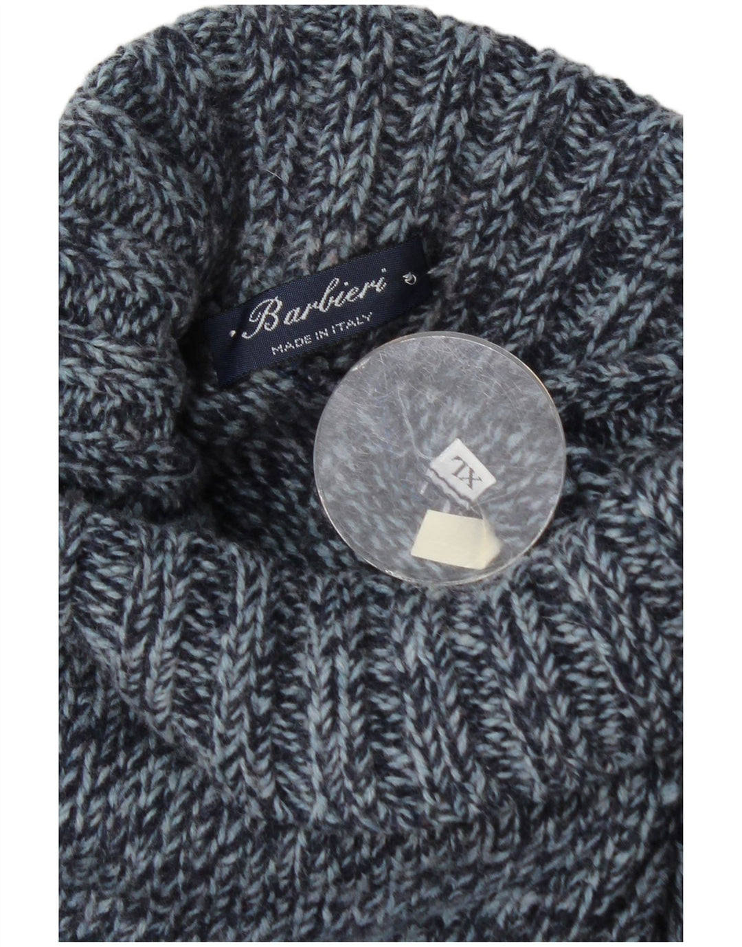 Sweter męski Barbieri z golfem XL granatowy Fair Isle