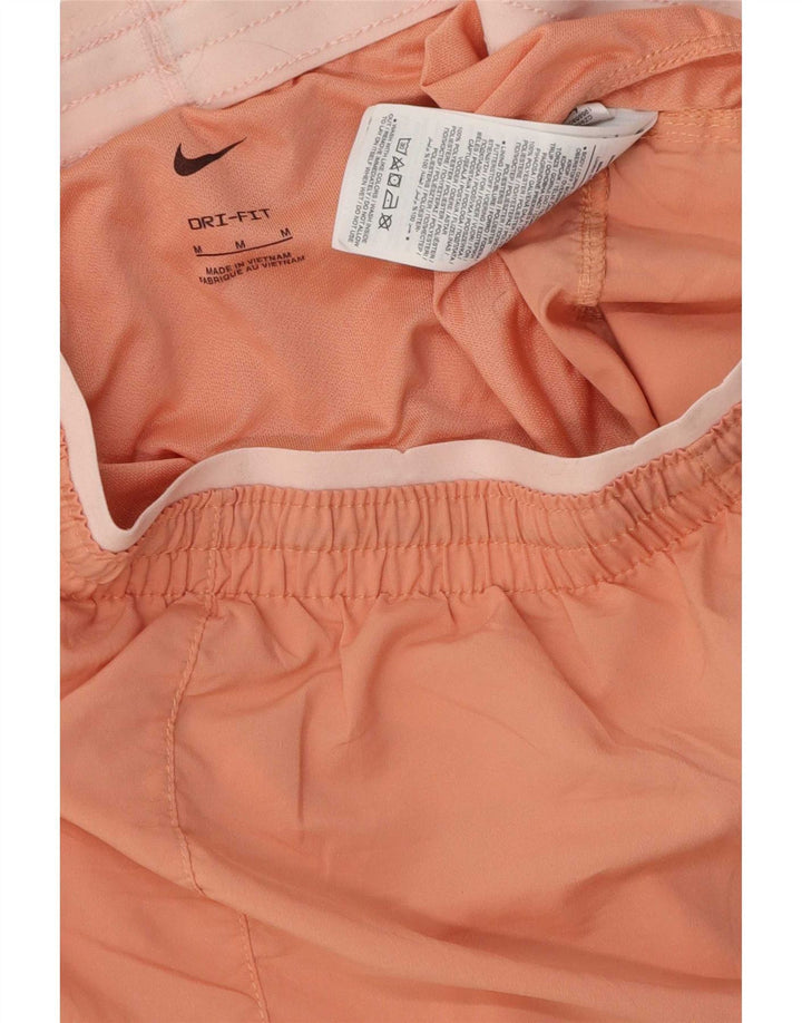 Damskie spodenki sportowe Nike UK 12, poliester w średnie różowe paski