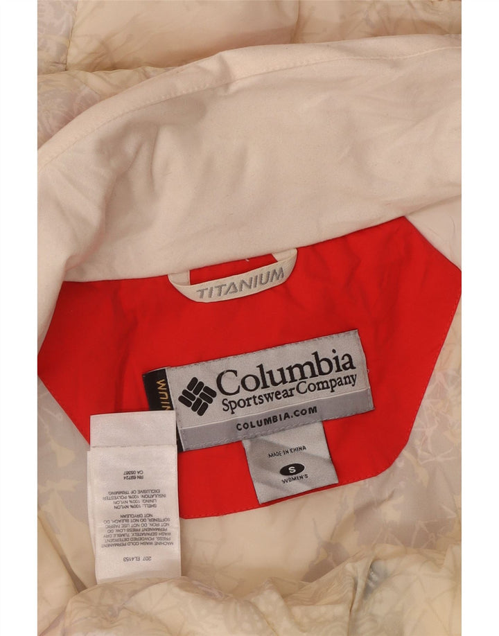 COLUMBIA Womens Titanium Windbreaker Jacket UK 10 Small Red Colourblock