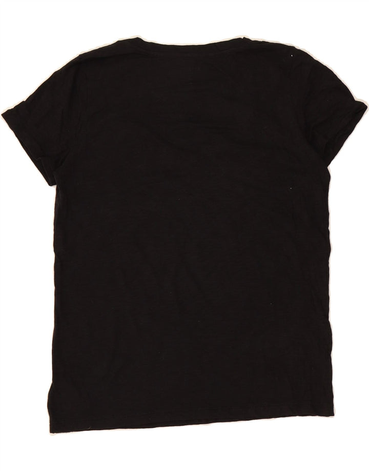 EXPRESS Womens T-Shirt Top UK 14 Medium Black Cotton Vintage Express and Second-Hand Express from Messina Hembry 