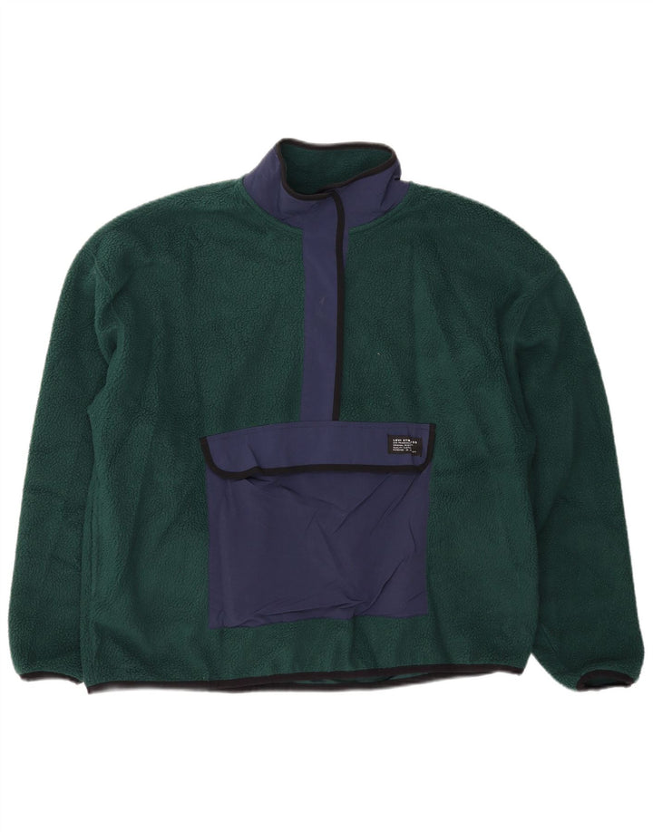 Damski sweter oversize z polaru Levi's UK 14, średni zielony, blok kolorów