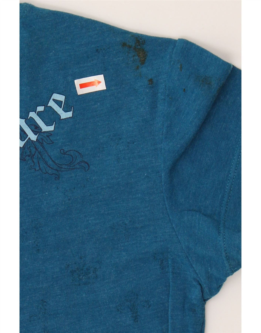 T-shirt damski HARD ROCK CAFE San Diego Graphic Top UK 8, mały, niebieski, bawełniany