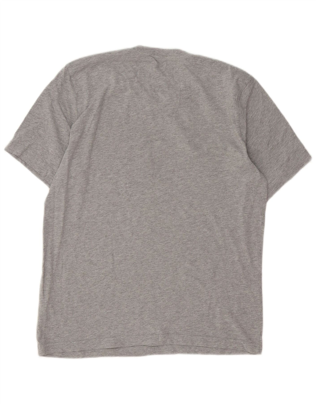 T-shirt męski ADIDAS Średnio szary, bawełniany nakrapiany