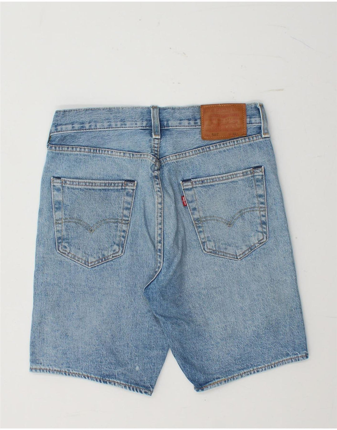 Męskie spodenki jeansowe LEVI'S 501 W30 Średnioniebieskie, bawełniane