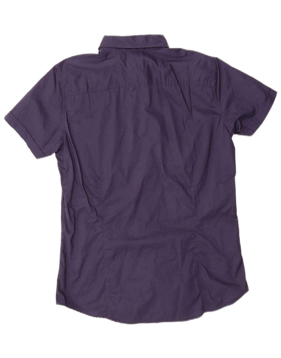 Koszula męska Slim Fit z krótkim rękawem Sisley, średni granat