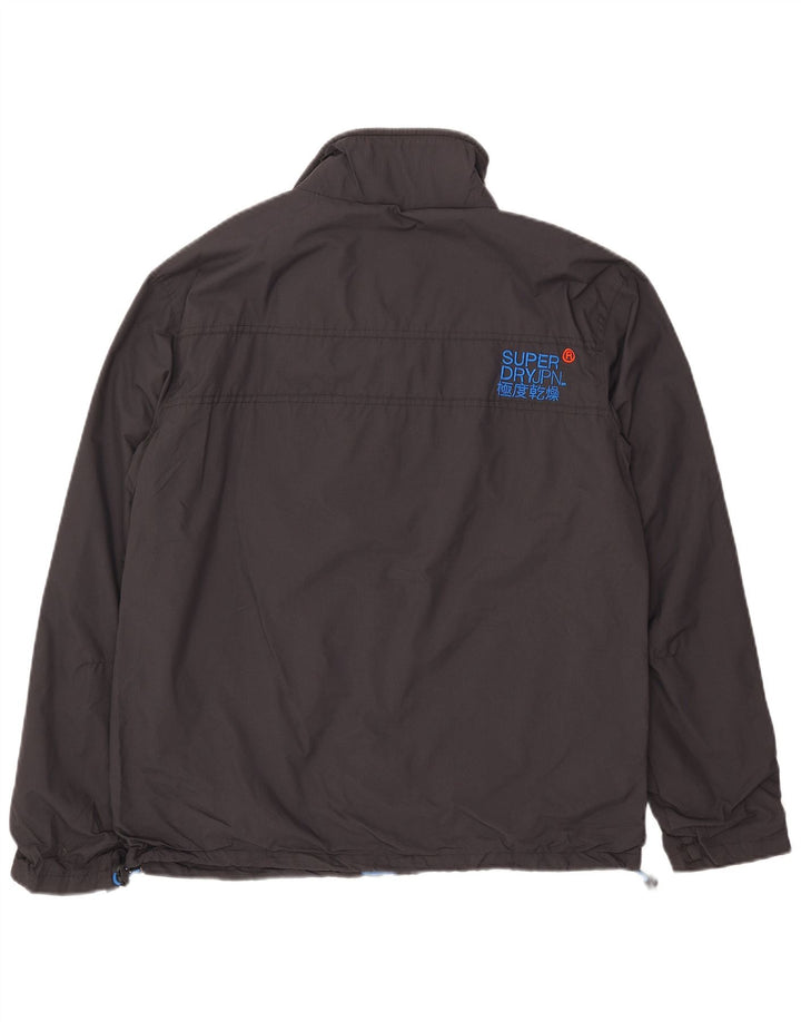 Męska kurtka bomber Superdry The Windhiker Graphic UK 40, duży, szary nylon