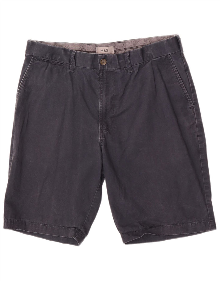 Męskie spodenki Chino Marks & Spencer W34, duże, granatowe, bawełniane