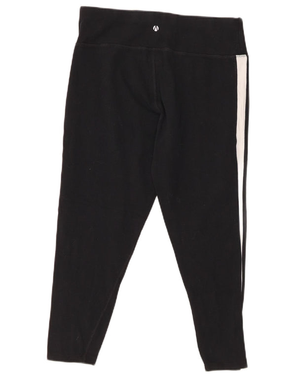 Marks & Spencer Damskie legginsy Capri UK 14, duże, bawełniane w czarne paski