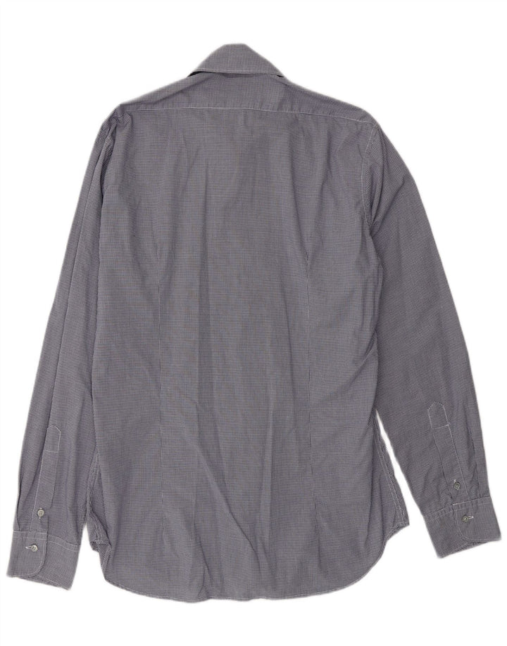 Koszula męska SIVIGLIA Rozmiar 40 15 3/4 Średni granatowy materiał w kratkę