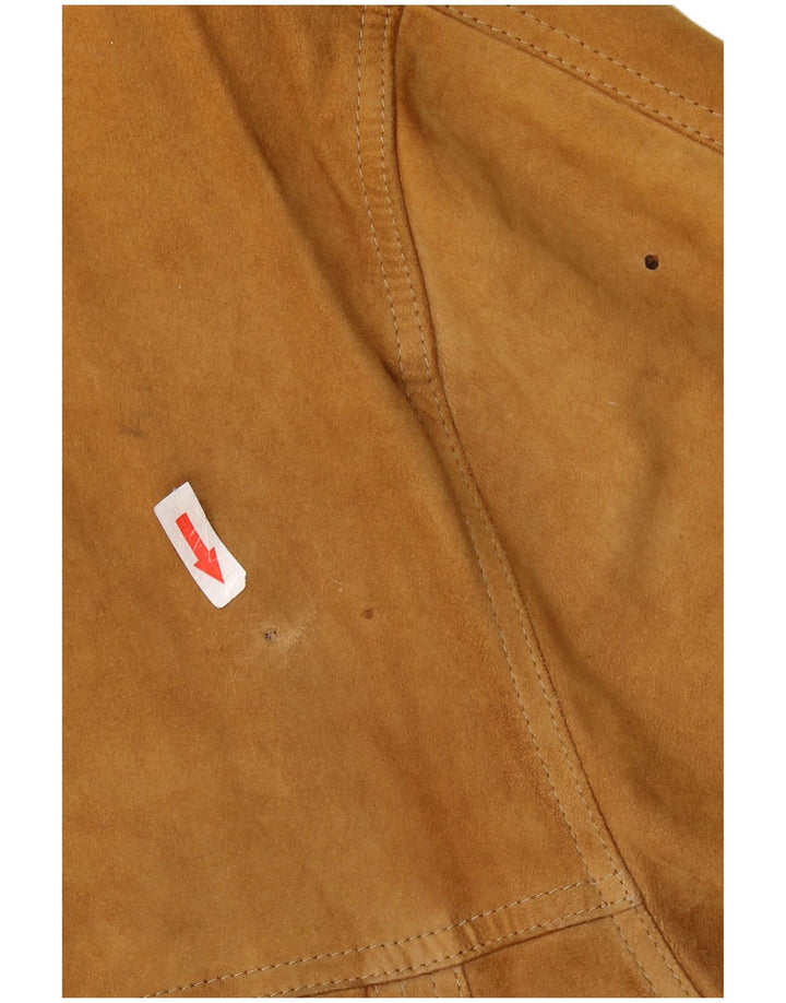 Zamszowy płaszcz męski ASGARD UK 42 XL brązowy