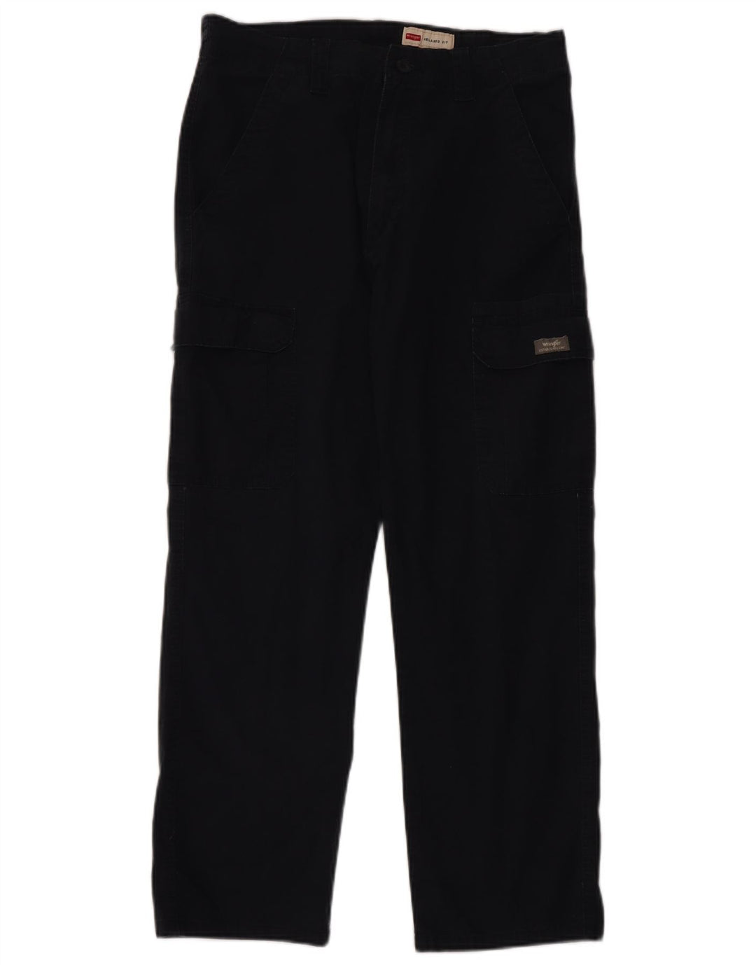 Męskie spodnie cargo WRANGLER o swobodnym kroju W32 L32 Granatowa bawełna