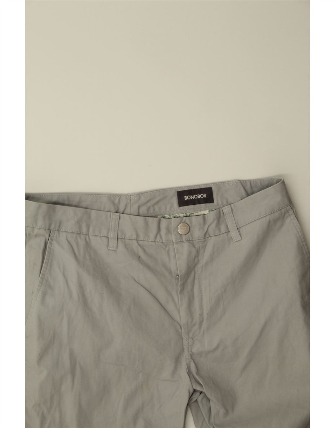 BONOBOS Mens Slim Chino Trousers W36 L30 Grey Vintage BONOBOS and Second-Hand BONOBOS from Messina Hembry 