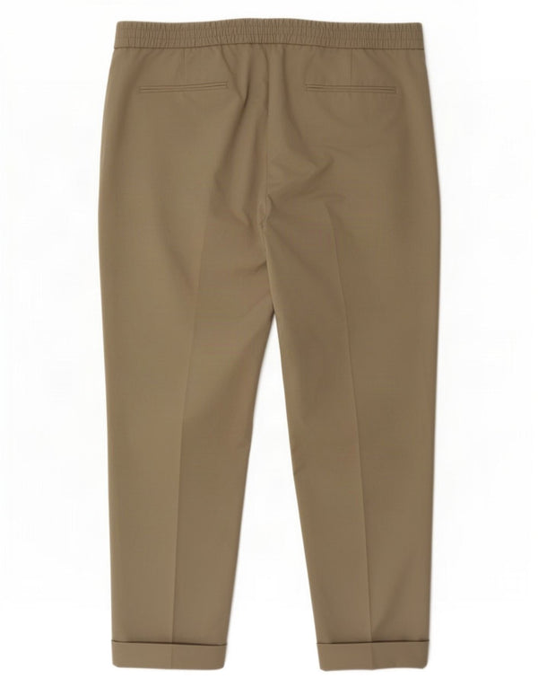 Damskie proste spodnie chino Marks & Spencer XL W38 L28 Szary poliester
