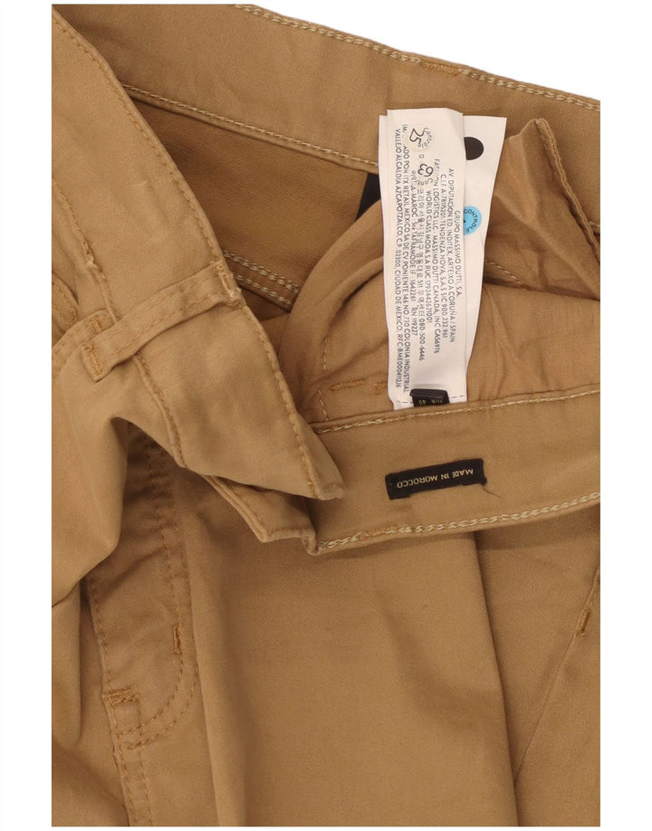 Damskie proste spodnie Massimo Dutti EU 40 Medium W30 L26 Beżowe