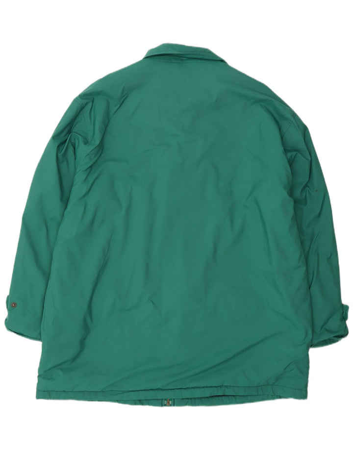 Damska kurtka wiatrówka oversize Eddie Bauer UK 18 XL, zielony nylon
