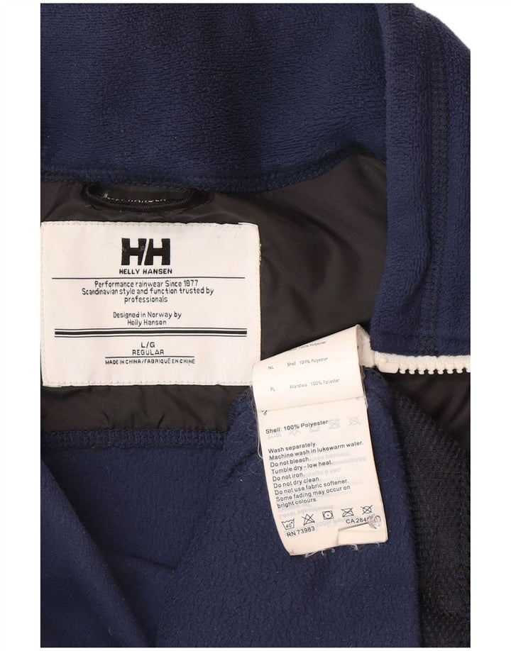Męska kurtka polarowa Helly Hansen o regularnym kroju UK 40, duża, granatowa, z poliestru