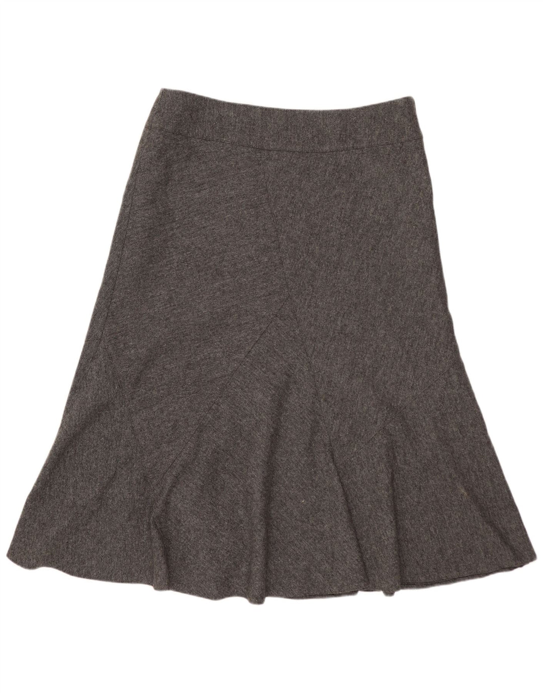 Marks & Spencer Damska spódnica w kształcie litery A UK 12 Medium W32 Szara, nakrapiana nowa wełna