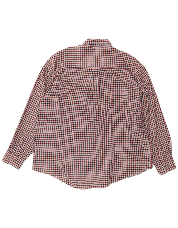 Męska koszula flanelowa VINTAGE 2XL, bawełniana w czerwoną kratę