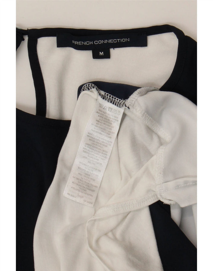 T-shirt damski French Connection Top UK 14 Średni granatowy, blok kolorów