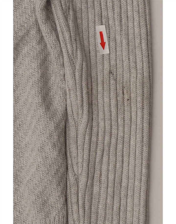 Marks & Spencer Damski sweter rozpinany o długim kroju, UK 10, mały, szary