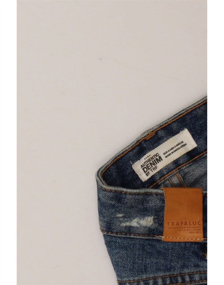 Spódnica mini jeansowa damska Zara mała W26 niebieska