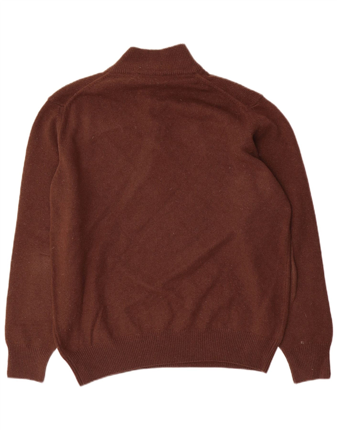 Męski sweter zapinany na guziki Fred Perry, duży, brązowy, wełniany