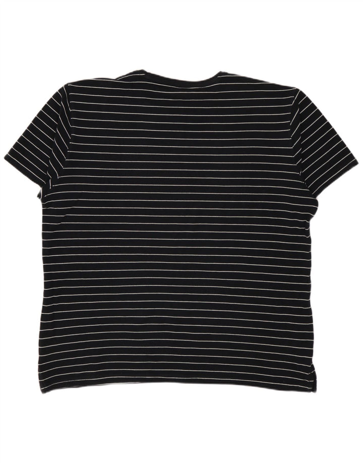 MASSIMO DUTTI Męski T-shirt Top XL w czarne paski