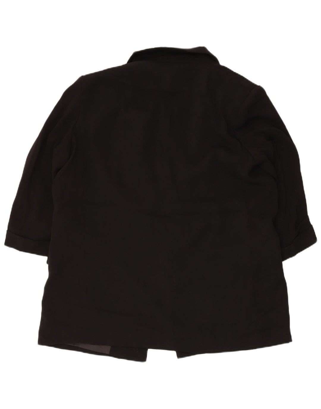 Damska marynarka Zara z rękawami 3/4 i otwartymi, UK 18 XL, czarny poliester