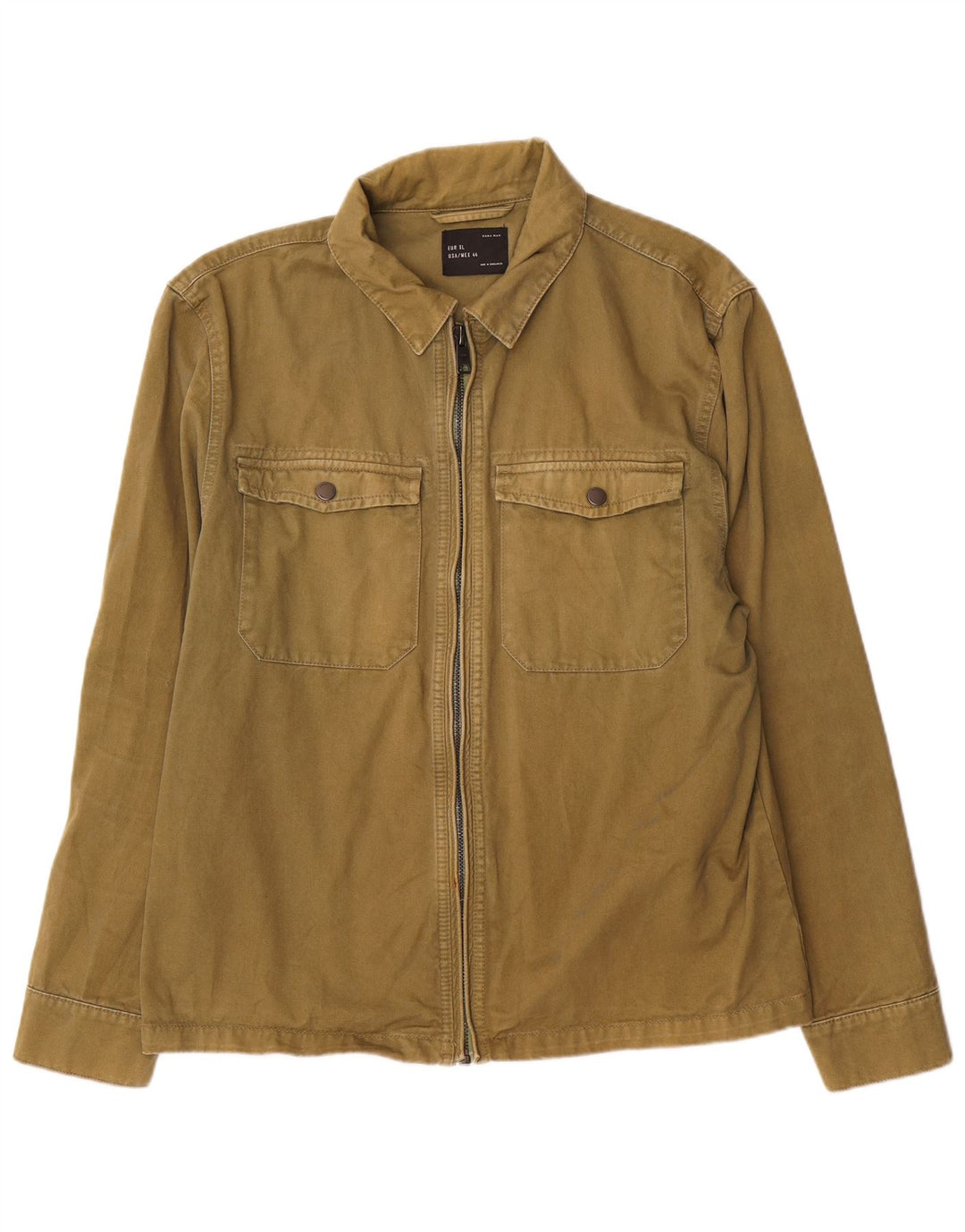 Męska kurtka bomberka Zara UK 42 XL, zielona bawełna