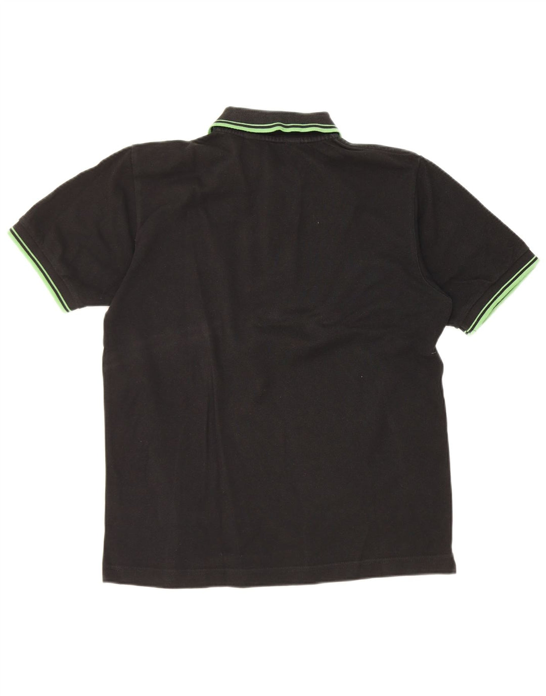 Męska koszulka polo Kappa, mała, czarna, bawełniana w paski