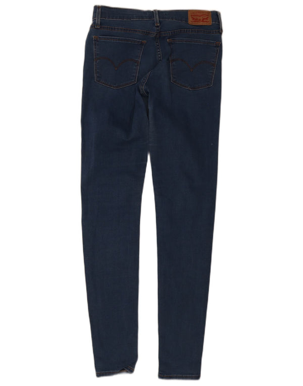 Damskie jeansy Levi's 710 Super Skinny W27 L32 Niebieskie bawełniane
