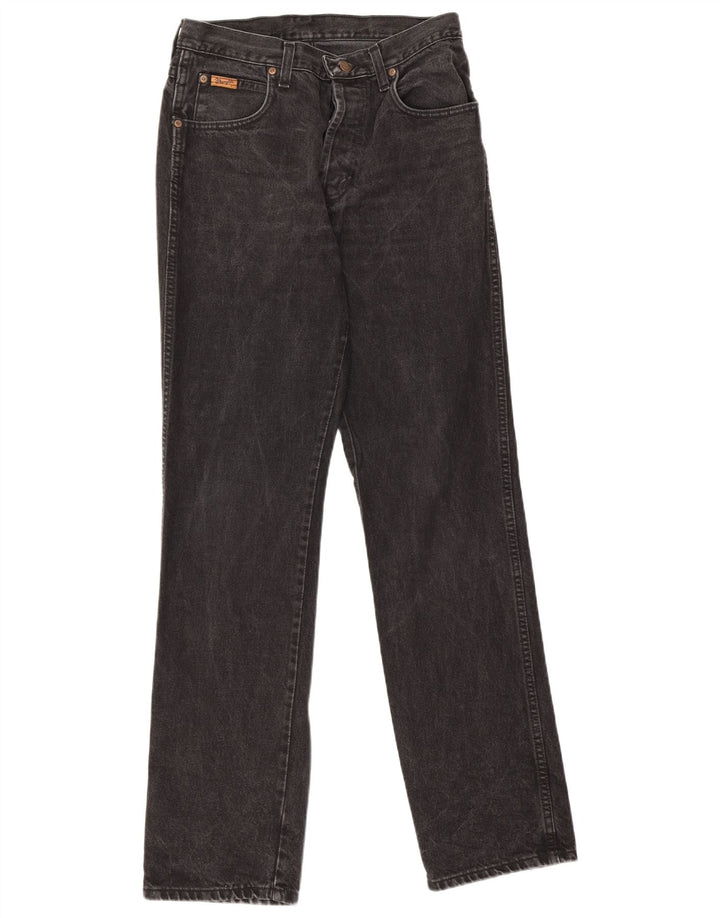 Męskie proste dżinsy Wrangler W30 L33 czarne
