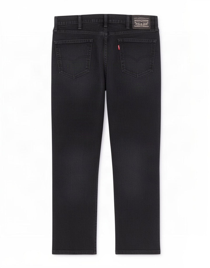Męskie proste dżinsy Levi's W38 L29 Czarna bawełna