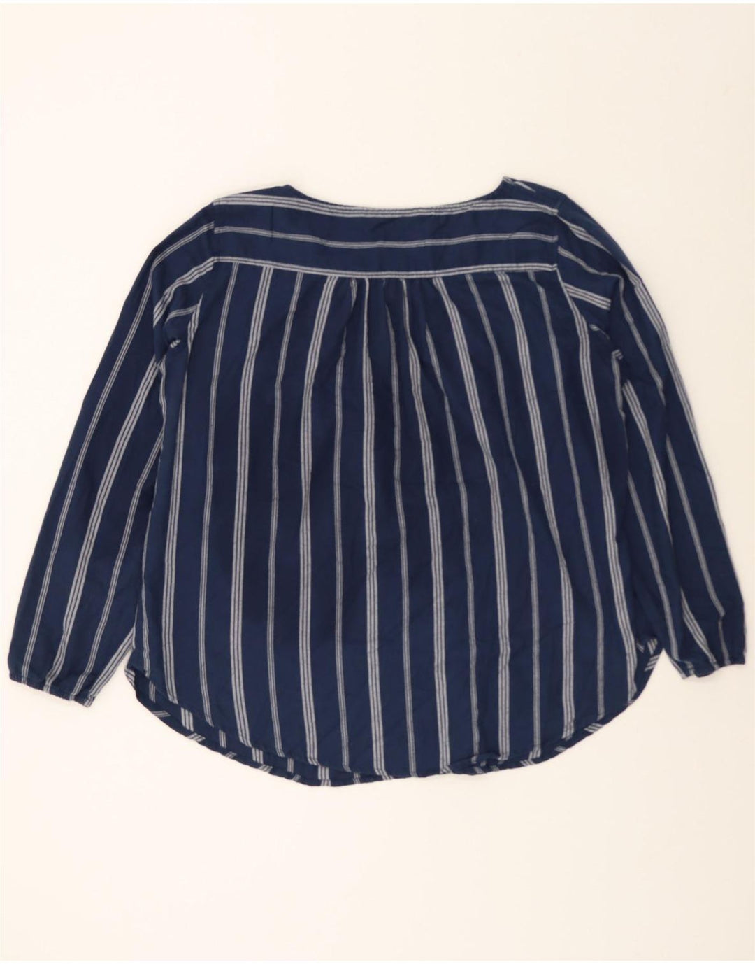 LEE Womens Oversized Long Sleeve Blouse Top UK 18 XL Navy Blue Striped Vintage Lee and Second-Hand Lee from Messina Hembry 