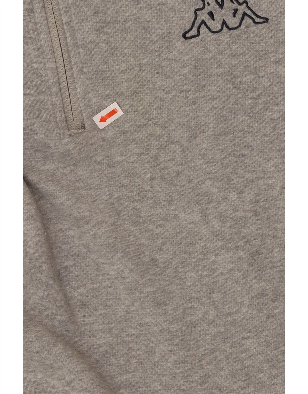 Męski sweter KAPPA z zamkiem błyskawicznym XL, szary, kolorowy poliester