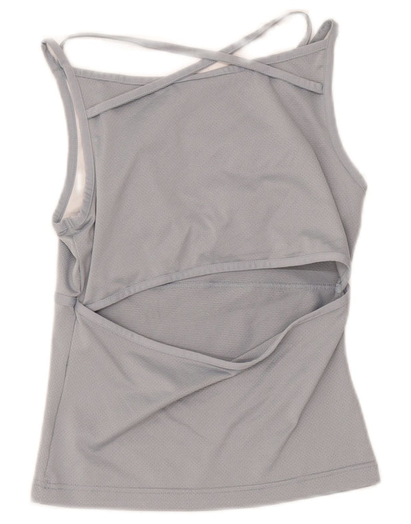 Damska kamizelka Adidas Crop Top UK 10 Small Szary Poliester Sport