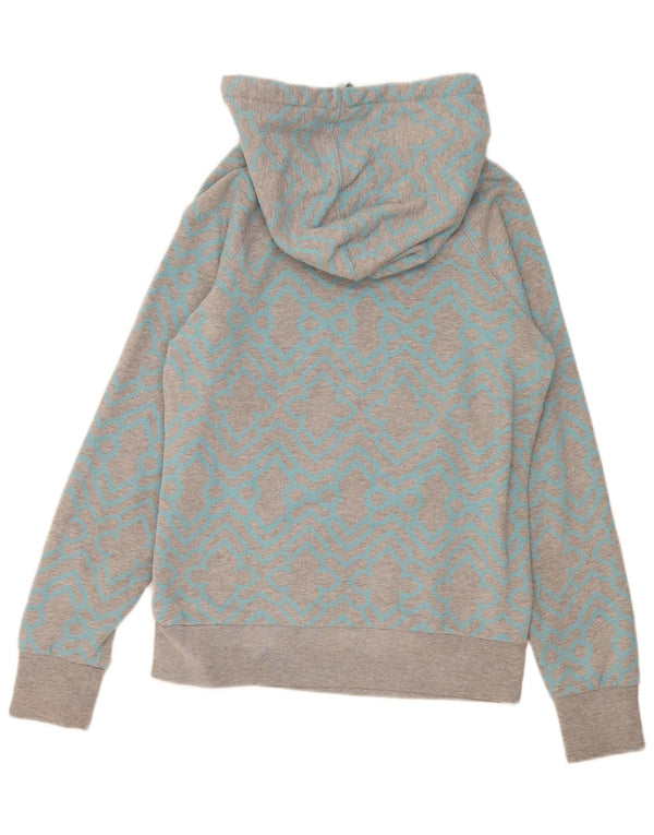 Damski sweter z kapturem Fat Face UK 10, mały, szary, geometryczny, bawełniany