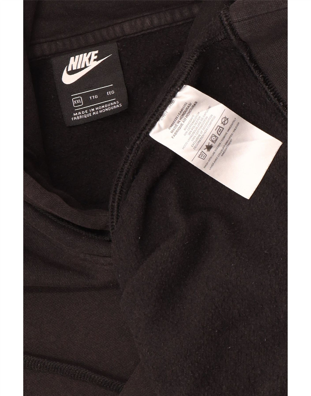 Męski sweter z kapturem Nike 2XL, czarny, bawełniany