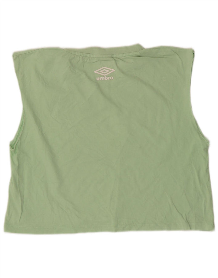 Damska kamizelka Umbro Crop Graphic UK 14, duża, zielona