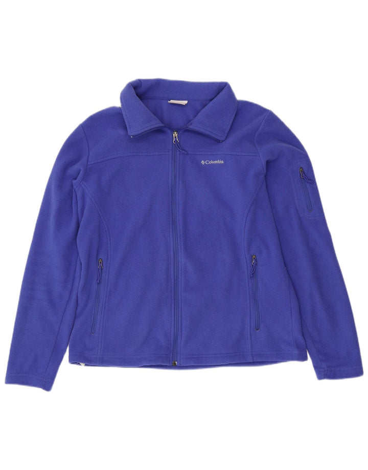 Damska kurtka polarowa COLUMBIA UK 16, duża niebieska, poliester