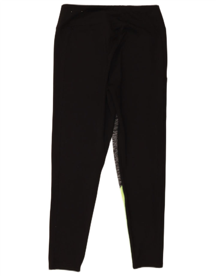 Legginsy damskie Hollister UK 16, duże, czarne, poliestrowe bloki kolorów