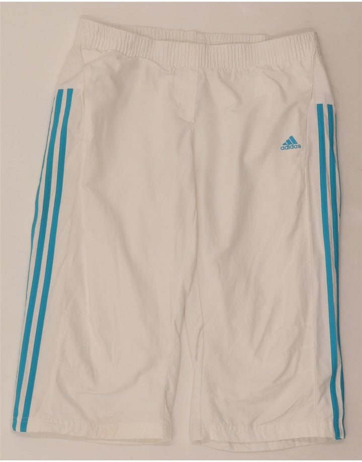 Damskie spodenki sportowe Adidas Bermudy UK 14 Średni biały poliester