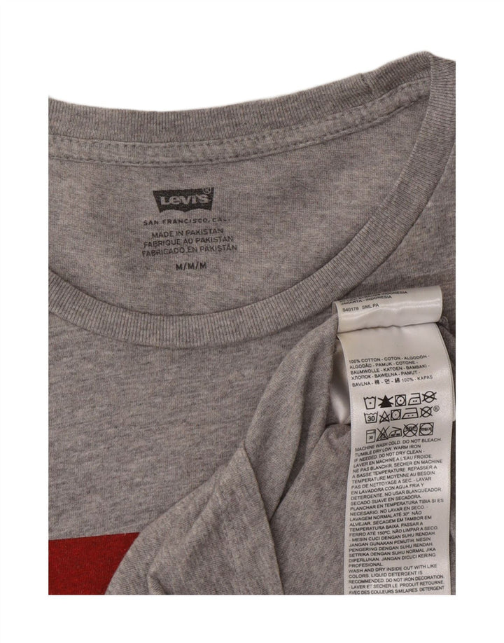 LEVI'S Mens San Francisco Graphic T-Shirt Top Medium Grey Cotton Vintage Levi's and Second-Hand Levi's from Messina Hembry 