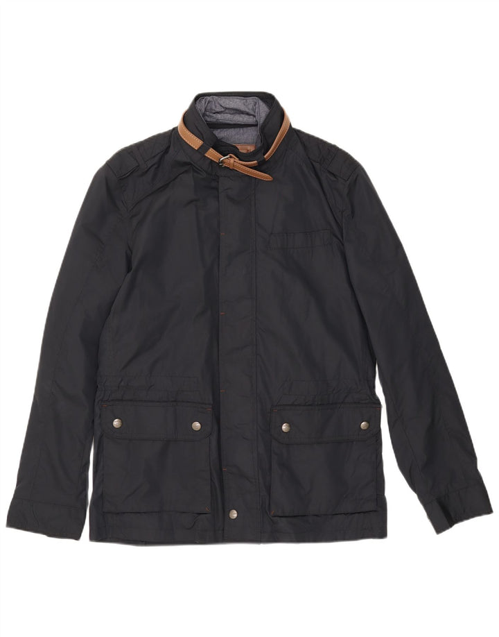 Męska kurtka użytkowa Massimo Dutti UK 38 Średni granatowy nylon