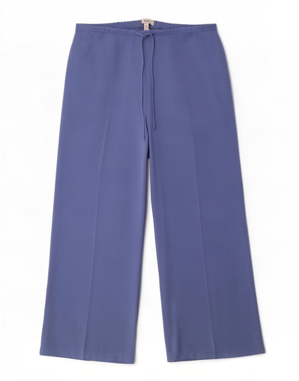 Marks & Spencer Damskie spodnie codzienne z wysokim stanem UK 20 2XL W40 L29 Niebieskie
