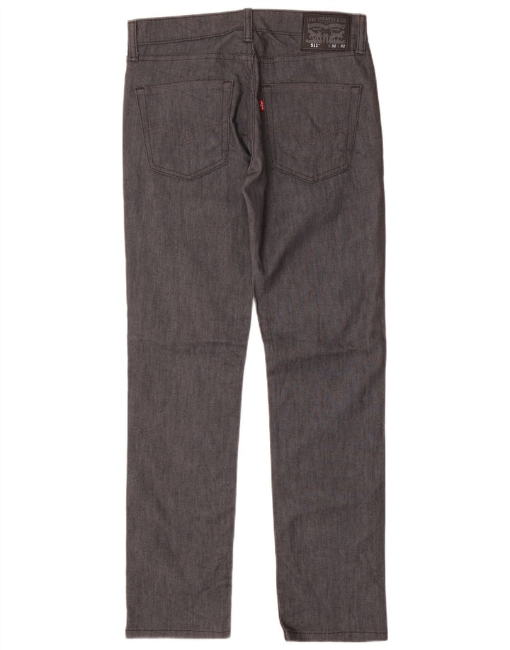 Męskie jeansy LEVI'S 511 Slim W32 L32 Granatowa bawełna